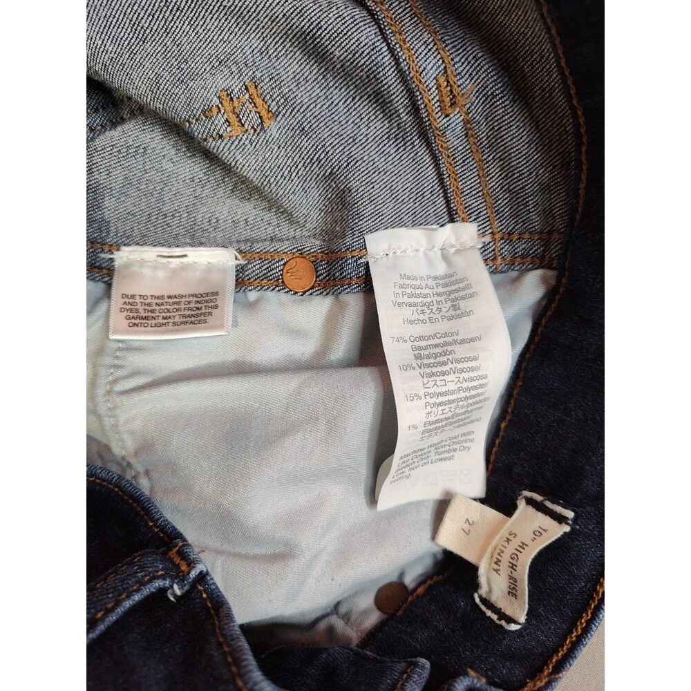 Women's Madewell 10 Inch High Rise Skinny Jeans M2230 Size 27 - Picture 5 of 5